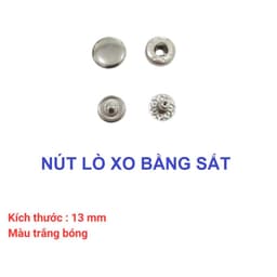 Nút bấm 4 thành phần (nút bóp, nút lò xo) Bằng SẮT Size 10mm,12mm,15mm Dùng làm đồ thủ công 3
