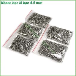 Khoen ore mắt cáo 4.5mm 5mm 5.5mm Khoen sắt xi Màu bạc Có long đền BỊCH LỚN Dùng đóng túi giấy,sáp thơm,thẻ tag,bao bì 3