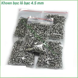 Khoen ore mắt cáo 4.5mm 5mm 5.5mm Khoen sắt xi Màu bạc Có long đền BỊCH LỚN Dùng đóng túi giấy,sáp thơm,thẻ tag,bao bì 4