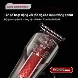 Tông đơ cắt tóc Enchen Beardo 2 tốc độ cao, lưỡi thép không gỉ, tặng 4 cử tạo kiểu - BH 12 tháng 8