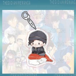 (Mua 1 tặng 1) Móc khóa DETECTIVE CONAN ver ĐỒ ĂN Thám tử lừng danh in hình anime chibi mica trong acrylic keyring 3