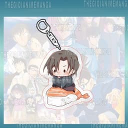 (Mua 1 tặng 1) Móc khóa DETECTIVE CONAN ver ĐỒ ĂN Thám tử lừng danh in hình anime chibi mica trong acrylic keyring 4