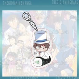 (Mua 1 tặng 1) Móc khóa DETECTIVE CONAN ver ĐỒ ĂN Thám tử lừng danh in hình anime chibi mica trong acrylic keyring 7
