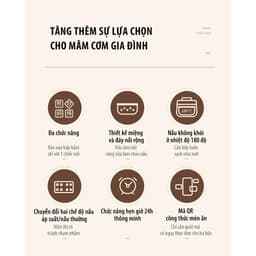 (GIÁ XẢ) Nồi Áp Suất Điện Đa Năng Midea MPC40110APA - Dung Tích 4L, 1000W, Tích Hợp Đa Chức Năng, Hẹn Giờ, Khóa An Toàn 7