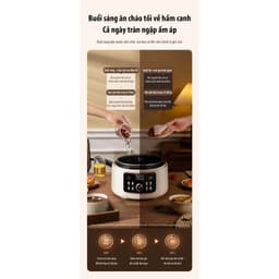 (GIÁ XẢ) Nồi Áp Suất Điện Đa Năng Midea MPC40110APA - Dung Tích 4L, 1000W, Tích Hợp Đa Chức Năng, Hẹn Giờ, Khóa An Toàn 4