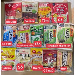 [Date Mới] Hạt Nêm Nhật Bản Các Loại Cho Bé Ăn Dặm Ajinomoto, Topvalu, Shimaya,... 2