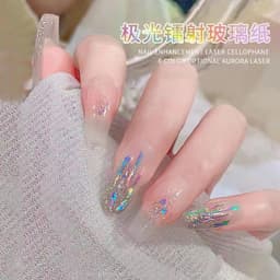 Set giấy thuỷ tinh sợi design nail siêu ảo diệu HOT [ NAILS SUPPLY ] 4