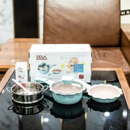 Nồi Chảo đá nấu Ăn Dặm Cho Bé, chống dính Cao Cấp, chính hãng SEKA dùng được mọi loại bếp. 8