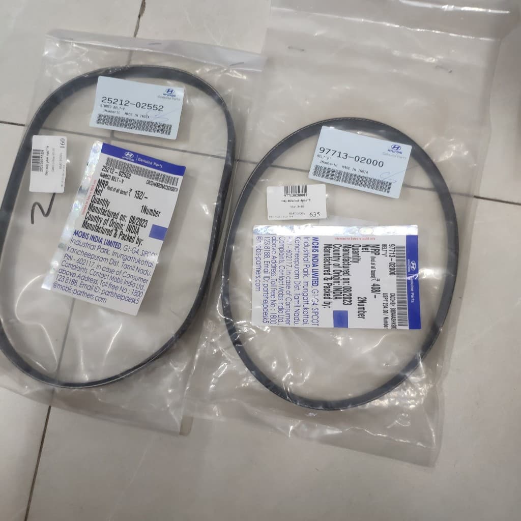 Dây điều hòa dây máy phát monring 2008-2010 đời thấp hậu số 8 hàng chính hãng mobis ấn độ