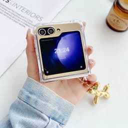 [CÓ SẴN] Ốp Z Flip8 - Z Flip4 - Z Flip3 - Flip6 5G tráng gương chống sốc charm tim cá tính kèm móc khóa poodle dễ thương 7