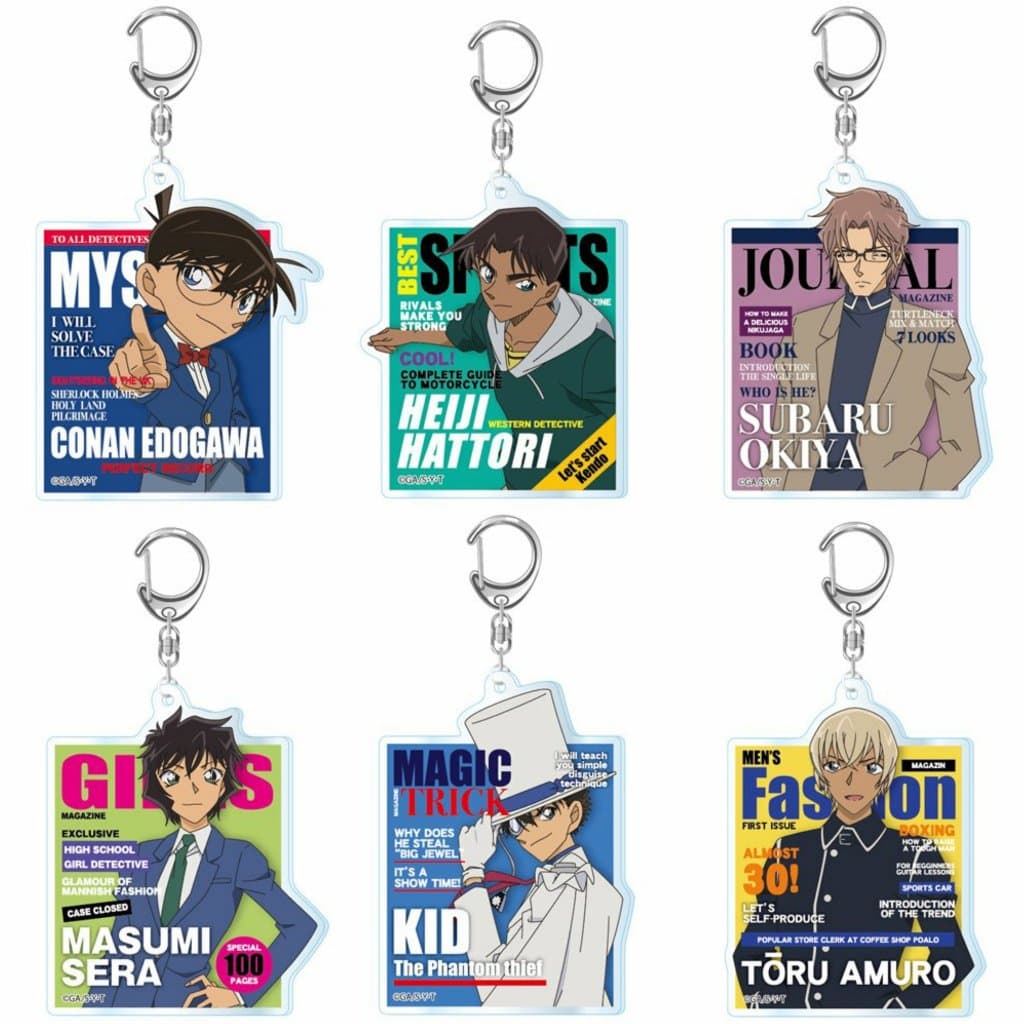 (Mua 1 tặng 1) Móc khóa mica DETECTIVE CONAN ver TẠP CHÍ Thám tử lừng danh hình in 2 mặt