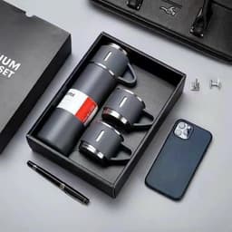 Bình kèm cốc giữ nhiệt 500ml, bình giữ nhiệt inox tặng kèm 2 cốc sang chảnh M282 3