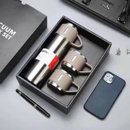 Bình kèm cốc giữ nhiệt 500ml, bình giữ nhiệt inox tặng kèm 2 cốc sang chảnh M282 4