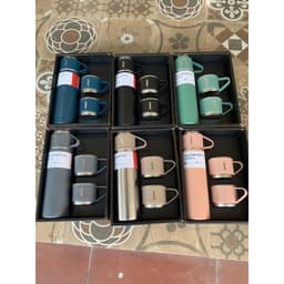 Bình kèm cốc giữ nhiệt 500ml, bình giữ nhiệt inox tặng kèm 2 cốc sang chảnh M282 5