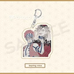 (mua 1 tặng 1) Móc khóa KIMETSU NO YAIBA ver THƯỢNG HUYỀN Thanh gươm diệt quỷ Mica trong acrylic anime chibi 5