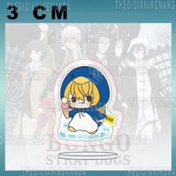 (mua 1 tặng 1) (3CM) Standee BUNGOU STRAY DOGS ver CHIM CÁNH CỤT mô hình Văn Hào Lưu Lạc game anime mica trưng bày 5