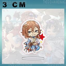 (mua 1 tặng 1) (3cm) Standee BUNGOU STRAY DOGS ver NGÔI SAO mô hình game anime mica trưng bày Văn Hào Lưu Lạc bungo 3