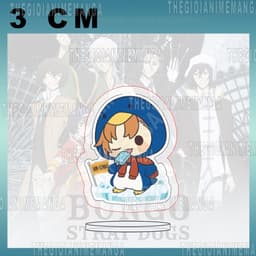 (mua 1 tặng 1) (3CM) Standee BUNGOU STRAY DOGS ver CHIM CÁNH CỤT mô hình Văn Hào Lưu Lạc game anime mica trưng bày 4