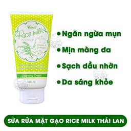 Sữa Rửa Mặt Gạo Rice Milk Thái Lan 180g Làm Sáng Da, Sạch Sâu, Ngừa Lão Hóa 2