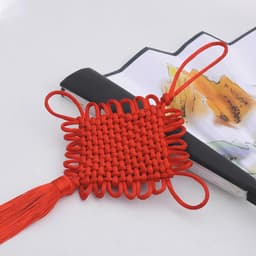 (BẢN NHỠ) Dây tua rua đồng tâm kết móc treo tết phong cách cổ trang Trung Quốc 6