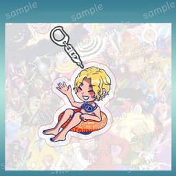 (mua 1 tặng 1) Móc khóa ONE PIECE ver PHAO ĐI BIỂN Đảo hải tặc mica trong acrylic in hình anime chibi quà tặng độc đáo 3