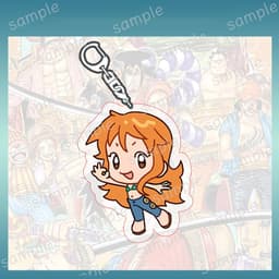 (mua 1 tặng 1) Móc khóa ONE PIECE ver NHẢY Đảo hải tặc mica trong acrylic in hình anime chibi quà tặng độc đáo 3