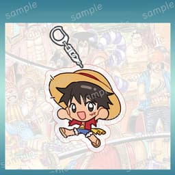 (mua 1 tặng 1) Móc khóa ONE PIECE ver NHẢY Đảo hải tặc mica trong acrylic in hình anime chibi quà tặng độc đáo 2
