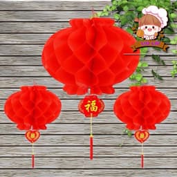 Tết 2026 [ Rẻ Vô Địch ] Đèn Lồng Đỏ Mini Treo Lễ Tết, Đèn Lồng Nilon Đỏ Chống Nước trang trí Lễ Tết 3