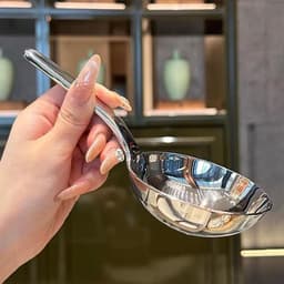Muôi canh cán ngắn Chockmen CKM81 19cm Muôi múc canh inox muỗng canh inox 2