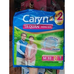 [TẶNG 2 MIẾNG]Tã quần caryn mỏng nhẹ L28 ,M32 , XL 24 miếng- siêu mỏng thoáng, chống tràn, dễ mặc 8