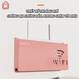 Hộp đựng wifi treo tường, Kệ wifi đặt modem, đầu kỹ thuật số, ổ cắm điện, chất liệu nhựa ABS 2