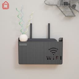Hộp đựng wifi treo tường, Kệ wifi đặt modem, đầu kỹ thuật số, ổ cắm điện, chất liệu nhựa ABS 3
