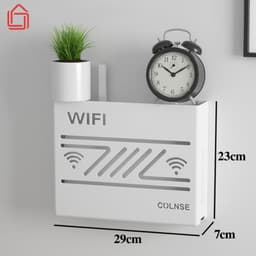Hộp đựng wifi treo tường, Kệ wifi đặt modem, đầu kỹ thuật số, ổ cắm điện, chất liệu nhựa ABS 9