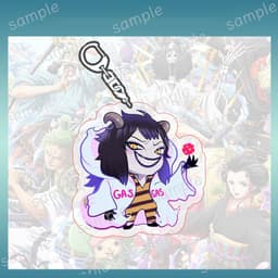 (mua 1 tặng 1) Móc khóa ONE PIECE ver HOẠT ĐỘNG Đảo hải tặc mica trong acrylic in hình anime chibi quà tặng độc đáo 9