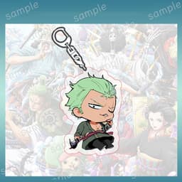 (mua 1 tặng 1) Móc khóa ONE PIECE ver HOẠT ĐỘNG Đảo hải tặc mica trong acrylic in hình anime chibi quà tặng độc đáo 4