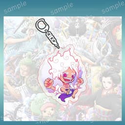 (mua 1 tặng 1) Móc khóa ONE PIECE ver HOẠT ĐỘNG Đảo hải tặc mica trong acrylic in hình anime chibi quà tặng độc đáo 5