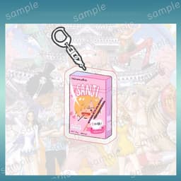 (Mua 1 tặng 1) Móc khóa ONE PIECE ver ĐỒ ĂN VẶT Đảo hải tặc mica trong acrylic in hình anime chibi quà tặng độc đáo 4