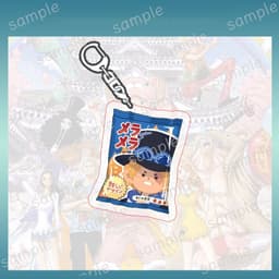 (Mua 1 tặng 1) Móc khóa ONE PIECE ver ĐỒ ĂN VẶT Đảo hải tặc mica trong acrylic in hình anime chibi quà tặng độc đáo 8