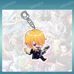 (mua 1 tặng 1) Móc khóa ONE PIECE ver HOẠT ĐỘNG Đảo hải tặc mica trong acrylic in hình anime chibi quà tặng độc đáo 6