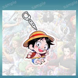 (mua 1 tặng 1) Móc khóa ONE PIECE ver HOẠT ĐỘNG Đảo hải tặc mica trong acrylic in hình anime chibi quà tặng độc đáo 2