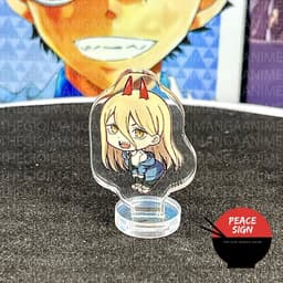 (mua 1 tặng 1) (3CM) Mô Hình Standee CHAINSAW-MAN Thợ Săn Quỷ ver NGOÁY MÔNG tượng mica acrylic anime chibi 4