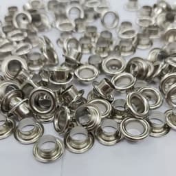 Khoen mắt cáo 10mm (lọt lòng 9mm) đóng bạt, Khuy bạt 10 li Bằng sắt Túi 100 bộ 1