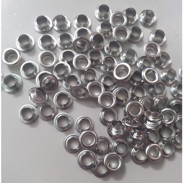 Khoen bấm lỗ bạt ore 10mm (lọt lòng 9mm) khuy bạt 10 li SẮT Túi 100 cái khoen + 100 cái long đền Chuyên bấm bạt