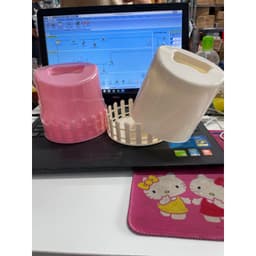Hộp đựng giấy ăn, khăn giấy tròn nhựa Gia Long tiện lợi (MS: 9001) Đựng Giấy để Bàn Ăn,nhà hàng- Nhựa Việt Nhật 2