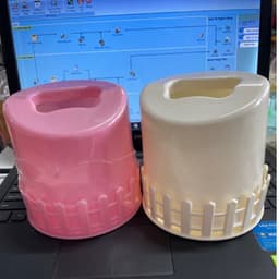 Hộp đựng giấy ăn, khăn giấy tròn nhựa Gia Long tiện lợi (MS: 9001) Đựng Giấy để Bàn Ăn,nhà hàng- Nhựa Việt Nhật 4