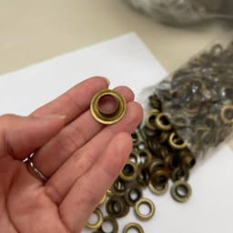 Khoen mắt cáo ore 12mm Khuy mắt cáo đóng bạt, bấm bạt Bằng sắt Túi 100 cái Có long đền 3