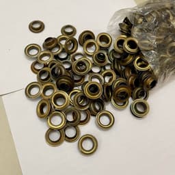 Khoen mắt cáo ore 12mm Khuy mắt cáo đóng bạt, bấm bạt Bằng sắt Túi 100 cái Có long đền 2