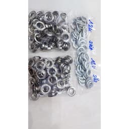 Khoen mắt cáo ore 12mm Khuy mắt cáo đóng bạt, bấm bạt Bằng sắt Túi 100 cái Có long đền 9