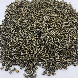 Khoen ore 2mm mắt cáo 2ly Sắt xi Màu đồng Bấm túi giấy,đồ mini,thủ công Bịch 100 cái Không long đền 3