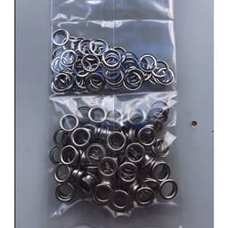 Khoen ore loại 5li,6li,8li,10li không rỉ sét (Khoen bằng thau loại mỏng) Màu bạc Màu vàng Bịch 100 cái Có long đền 2